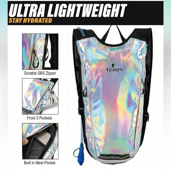 NWT Hydration Backpack Pack with 2L Water Bladder - Picture 3 of 13